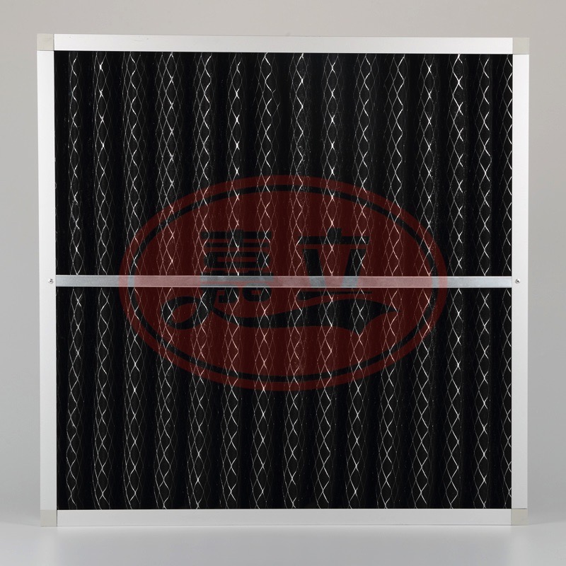 定州折叠网覆网棉活性炭初效过滤器