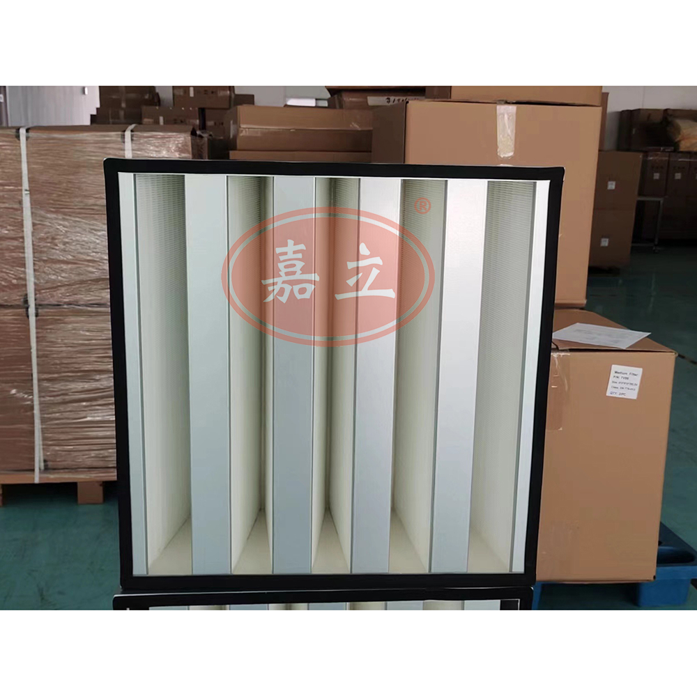 定州W型V型密褶式箱式过滤器